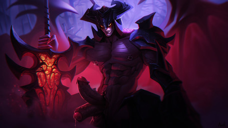 2_penises abs bodily_fluids dripping erection genital_fluids genitals glans horn male melee_weapon membrane_(anatomy) membranous_wings multi_genitalia multi_penis muscular muscular_male nipple_piercing nipple_ring nipples pecs penis piercing precum precum_drip ring_piercing solo sword weapon wings abelzoth league_of_legends riot_games tencent aatrox_(lol) 16:9 2024 4k absurd_res digital_drawing_(artwork) digital_media_(artwork) hi_res widescreen