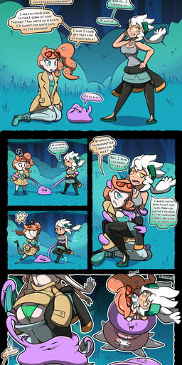 amber_eyes ambiguous_gender anthro aroused big_breasts big_butt big_nipples blush body_part_transformation breast_expansion breast_grab breasts butt butt_expansion cleavage clothed clothing coat covered_in_goo expansion extremely_aroused female female/female feral fusion goo_transformation group hair hair_vore hand_on_breast head_between_breasts heart_symbol huge_nipples huge_thighs human_to_anthro kiss_on_lips kissing kneeling leaning leaning_backward loss_of_speech masturbation merge_transformation merging multicolored_body nipple_expansion nipples number one_eye_closed panties pattern_clothing pokedex_number pokemon_professor pokemon_speak prehensile_hair pseudo_hair red_hair sharing_body smug_grin species_transformation striped_clothing stripes tan_body text thick_thighs thigh_expansion topwear transformation transformation_into_hair transformation_sequence trio turned_on underwear visible_self vore white_hair chabble nintendo pokemon big_ditt_(chabble) professor_burnet sonia_(pokemon) ditto_(pokemon) generation_1_pokemon generation_8_pokemon goo_creature hatterene human mammal pokemon_(species) absurd_res comic english_text hi_res