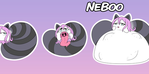 belly belly_reduction belly_squish big_belly big_mouth_(anatomy) big_tail black_eyes black_text_outline bloated blue_eyes bodily_fluids brown_ears brown_tail character_name_pun closed_frown cross-eyed digestion drooling_tongue ears_up ellipsis eye_through_hair eyelashes featureless_hands female female_pred floating floating_head_creature four_frame_sequence front_view frown fully_inside gaping_mouth gesture ghost_pred glistening glistening_eyes gradient_background hair half-closed_eyes hand_gesture hand_on_belly hand_on_face hand_on_own_belly hand_on_own_face huge_belly huge_tail hyper hyper_belly hyper_tail legless licking licking_lips licking_own_lips lidded_eyes long_tongue looking_aside looking_at_belly looking_at_own_belly looking_at_self looking_at_viewer looking_down looking_down_at_belly looking_down_at_self markings monotone_body monotone_hair mouth_closed mouth_shot multicolored_eyes narrowed_eyes open_mouth pink_hair pink_tongue pointing pointing_at_mouth pointing_at_self pointy_ears pouting presenting_mouth prick_ears pupils raccoon_tail ring_(marking) ringed_tail saliva saliva_on_tongue sharp_teeth short_arms simple_background size_difference smaller_pred smoothening_bulge_digestion soft_vore solo speech_bubble squish striped_markings striped_tail stripes struggling struggling_prey tail tail_markings teeth text thinking_pose tongue tongue_out translucent translucent_hair unseen_prey uvula vore white_body white_eyelids white_pupils white_text cabezilla mario_bros nintendo nebu_barzack boo_(mario) ghost hybrid mammal procyonid raccoon sphere_creature spirit 2025 absurd_res digital_media_(artwork) english_description flat_colors full-length_portrait hi_res portrait sequence signature