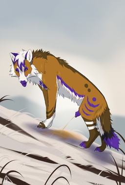 animal_genitalia animal_penis bodily_fluids brown_body brown_fur canine_genitalia canine_penis erection feral fur genital_fluids genitals grass hair looking_at_viewer male markings multicolored_body multicolored_fur multicolored_hair nude outside peeing peeing_on_ground penis plant purple_eyes purple_hair purple_markings purple_nose purple_penis purple_tongue short_hair side_view snow solo standing tail tongue tongue_out two_tone_hair urine urine_on_ground white_body white_fur midzushiro canid canine canis mammal wolf colored digital_drawing_(artwork) digital_media_(artwork) hi_res shaded