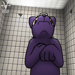 4_fingers ambiguous_gender anthro begging_to_stop big_ears big_eyes big_hands biped black_body black_eyebrows black_eyes black_fur black_nose black_pawpads black_paws breaking_the_fourth_wall butter butter_on_head camera_view ceiling_lamp close-up cracks dairy_products ears_back eyebrows fangs fingers food food_on_head front_view fur gesture hand_gesture handpaw hands_together inside laboratory lamp liminal_spaces machine music music_video orange_sclera pawpads paws pivoted_ears rear_view robotic_arm rotating rotating_shot scared scientific_experiment shitpost side_view snout solo standing stop_gesture surrealism teeth text tile worried zoom_in kozathegoat sound_warning butter_dog casualties:_unknown canid canine expie_(gunsawian) fox gunsawian hybrid mammal murid murine rat robot rodent 1:1 2026 2d_animation 3d_(artwork) animated artist_name digital_drawing_(artwork) digital_media_(artwork) huge_filesize long_playtime loop meme mixed_media rotoscoping sound video watermark