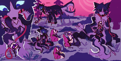 animal_genitalia animal_penis bodily_fluids canine_genitalia canine_penis collar detailed_background duo feral feral_on_feral fur genital_fluids genitals knot knotted_penis leash male male/male micro oral peeing penis purple_body purple_fur size_difference tan_body tan_fur urine watersports wispyvixen cooper_mordaut border_collie canid canine canis collie domestic_dog domestic_ferret herding_dog mammal mustelid musteline pastoral_dog sheepdog true_musteline weasel hi_res purple_theme sketch_page