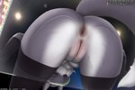 2022 3:2 against_surface anthro anus armwear bedroom_eyes big_butt black_nose blush body_blush brown_anus butt butt_focus canid canine canis clothing colored conditional_dnp digital_media_(artwork) elbow_gloves english_text eyelashes eyeshadow female five_nights_at_freddy's five_nights_at_freddy's:_security_breach fluffx fur genitals glistening glistening_genitalia glistening_pussy gloves green_hair grey_body grey_fur hair handwear innie_pussy legwear lingerie looking_at_viewer low-angle_view makeup mammal multicolored_hair narrowed_eyes on_glass pussy pussy_blush roxanne_wolf scottgames seductive shaded silver_hair sitting sitting_on_glass solo steel_wool_studios stockings text url white_body white_fur wolf worm's-eye_view