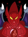 bracelet empty_eyes featureless_chest humanoid_pointy_ears jewelry male membrane_(anatomy) membranous_wings red_body solo wings comicfiruko capcom demon's_crest gargoyle's_quest ghosts_'n_goblins firebrand demon gargoyle red_arremer digital_media_(artwork) hi_res