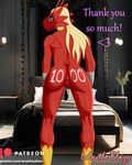 anthro anus bedroom biped butt female genitals pussy rear_view solo text lolatheblazy rule34artist_(artist) nintendo pokemon lola_the_blazy blaziken generation_3_pokemon pokemon_(species) 4:5 english_text hi_res url