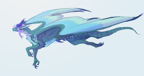 2_horns aquamarine_body armored_body bladed_wings blue_body claws female feral feral_form form gliding hair hair_bun horn mature_female membrane_(anatomy) membranous_wings pose purple_hair scales side_view simple_background solo spikes spikes_(anatomy) tail tapering_tail unusual_anatomy unusual_wings ventral_scales white_background wings hunds european_mythology mythology lady_zaffre_(alphaleader) dragon mythological_creature mythological_scalie scalie western_dragon digital_drawing_(artwork) digital_media_(artwork) hi_res