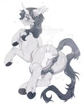 animal_genitalia anus balls big_balls big_butt bodily_fluids butt equine_genitalia feral genitals glistening glistening_butt hair hand_on_butt hooves horn looking_back male nude solo tail thick_thighs yamorio hasbro my_little_pony earth_pony equid equine horse mammal pony 2024 hi_res