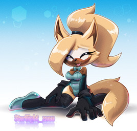 anthro big_breasts black_clothing black_gloves black_handwear black_legwear black_nose black_thigh_highs blue_background blue_bow_tie blue_clothing blue_footwear blue_leotard blue_shoes bow_tie breasts brown_body brown_fur bunny_costume cleavage clothed clothing costume eyelashes eyes_closed female footwear front_view fur gloves gradient_background handwear kneeling legwear leotard open_mouth open_smile shoes simple_background smile snaggle_tooth solo spread_legs spreading tan_body tan_fur thick_thighs thigh_highs white_background wide_hips starliightzone idw_publishing sega sonic_the_hedgehog_(comics) sonic_the_hedgehog_(idw) sonic_the_hedgehog_(series) whisper_the_wolf canid canine canis mammal wolf hi_res