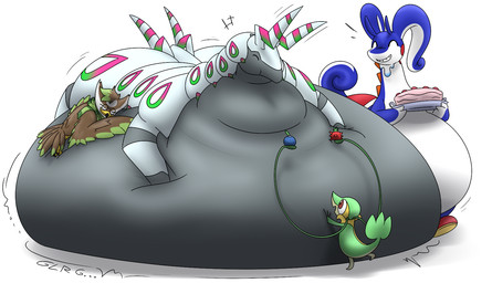 belly big_belly black_belly blue_body brown_body cake dessert eyes_closed feathers female feral food green_body green_feathers group horn huge_belly hyper hyper_belly male obese obese_feral overweight overweight_feral red_shell rumbling_stomach shell simple_background trio white_background white_belly white_horn white_legs thatoneaceguy nintendo pokemon melon_(reececav27) generation_4_pokemon generation_5_pokemon generation_6_pokemon goodra pokemon_(species) scolipede snivy staraptor 2024 hi_res