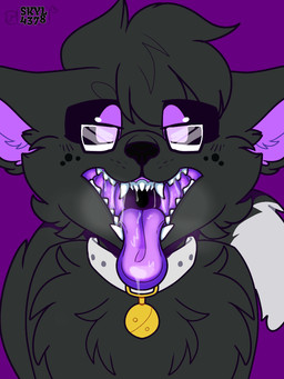 anthro bell bell_collar collar eyewear glasses male mouth_shot open_mouth wearing_glasses skyl4378 violet_vendetta animal_humanoid domestic_cat felid felid_humanoid feline felis humanoid mammal mammal_humanoid tagme