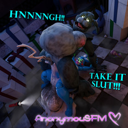 anal anal_penetration animal_genitalia animal_penis anthro ball_size_difference balls belly big_balls big_belly big_penis bodily_fluids breasts cum cum_inflation cum_inside duo ejaculation equine_genitalia equine_penis erection excessive_cum excessive_genital_fluids femboy feminine genital_fluids genitals hands-free huge_balls huge_penis humanoid_genitalia humanoid_penis hyper hyper_balls hyper_genitalia hyper_penis inflation machine male male/male male_penetrated male_penetrating moobs nipples nude open_mouth overweight overweight_male penetration penis penis_size_difference pubes sex size_difference smile teeth text tongue anonymousfm rckke_(modeler) snips456fur_(modeler) five_nights_at_freddy's five_nights_at_freddy's_2 scott_cawthon scottgames animatronic lagomorph leporid mammal rabbit robot 1:1 3d_(artwork) absurd_res digital_media_(artwork) english_text hi_res