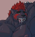 anthro biceps claws male muscular muscular_anthro muscular_male nipples pecs sharp_teeth solo teeth dudedle eurobeat kemo_coliseum kakula_(kemo_coliseum) felid mammal pantherine hi_res