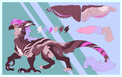 animal_genitalia balls border erection feathered_wings feathers feral fully_sheathed genitals knot knotted_penis lavrenty male penis quadruped sheath side_view solo white_border wings kettimurr mythology avian gryphon mythological_avian mythological_creature absurd_res hi_res model_sheet