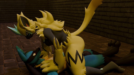 anthro breasts duo female female_penetrated male male/female penetration vaginal vaginal_penetration blizzmx valorlynz_(modeler) warfaremachine_(modeler) nintendo pokemon lucious_(valorynz) warfare_zeraora generation_4_pokemon generation_7_pokemon legendary_pokemon lucario pokemon_(species) zeraora animated hi_res no_sound short_playtime video