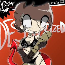 album_redraw baseball_bat bat_(object) bra claws clothed clothing different_sized_pupils facial_piercing freckled_face freckles lip_piercing occult_symbol panties pentagram piercing sharp_teeth snakebite_piercing solo stitch_(sewing) symbol teeth underwear underwear_only v3sterp0nk drowning_pool demon demon_humanoid humanoid 1:1 hi_res nonbinary_(lore)