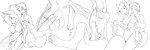 anthro biped breasts butt digitigrade directional_arrow eyes_closed female female_anthro gender_transformation genitals hair human_to_anthro kneeling male male_human mid_transformation mtf_transformation nipples nude pussy simple_background smile solo species_transformation standing suit_transformation tail tail_between_legs transformation transformation_sequence white_background mxl canid canine canis human mammal wolf 2014 3:1 hi_res monochrome