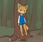 absurd_res aggretsuko ailurid anthro barefoot bodily_fluids bottomwear breasts businesswear clothing corpse dark death death_piss depression drooling e254e feet female forest genital_fluids hanged hi_res leg_markings mammal markings plant red_panda retsuko ring_(marking) ringed_tail ryona saliva sanrio shrub skirt snot socks_(marking) solo striped_markings striped_tail stripes suicide swinging tail tail_markings tears tree urine urine_pool wetting