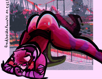 alternative_fashion amusement_park anthro ass_up big_breasts big_butt boots bottomwear breasts butt chest_tuft circus cleavage cleavage_cutout cleavage_outline clothed clothing clown clown_makeup costume crossgender cutout female footwear fur goth halloween_costume hand_on_breast holidays jack-o'_pose legwear loincloth magic magic_user mature_female multicolored_body multicolored_fur pose red_mohawk shaking_butt shoes short_stack sitting socks solo spread_thighs squeezing squish stockings swimwear teasing teasing_viewer teasing_with_butt text thick_thighs thigh_boots thigh_highs thigh_socks tight_clothing transformation tuft underwear wide_hips fredboidafanatic halloween fan_character loka deity demon god_of_destruction hybrid hyena mammal animated animation_meme english_text meme painting_(artwork) pinup short_playtime watercolor_(artwork)