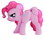 anus blue_eyes butt cupcakesponyazz cutie_mark earth_pony equid equine female friendship_is_magic fur genitals hair hasbro horse mammal my_little_pony pink_body pink_fur pink_hair pinkie_pie_(mlp) pony presenting pussy simple_background solo
