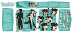 animal_genitalia anthro arm_tuft balls black_body black_fur black_nose black_pawpads blue_eyes blush bodily_fluids brown_markings cheek_tuft chest_tuft closed_smile cum cumshot ejaculation elbow_tuft erection facial_tuft fangs floppy_ears front_view fully_sheathed fur genital_fluids genitals head_tuft knot male markings mouth_closed neck_tuft pawpads penis penis_tip rear_view red_tongue sheath shoulder_tuft smile solo standing tan_balls tan_body tan_fur tan_sheath teeth tongue tuft yookie border_collie canid canine canis collie domestic_dog herding_dog mammal pastoral_dog sheepdog hi_res model_sheet