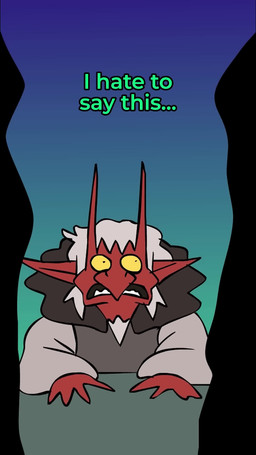 5_fingers alternate_species anterior_nasal_aperture anthro armor beard biped black_eyebrows black_eyes blue_background blue_text bone brown_body brown_countershading cloak closed_smile clothing color_coded_text countershading ellipsis eyebrows facial_hair feathered_wings feathers fingers gesture green_cloak green_clothing green_text group hair hand_gesture head_turned horn humanoid_pointy_ears humor male markings mouth_closed orange_body orange_eyes orange_feathers orange_text pink_text pointing pointy_ears red_body red_ears red_horn red_markings red_skin red_text sculpture simple_background skeleton skull smile statue text white_beard white_facial_hair white_hair wings yellow_eyes shoocharu derektness ironingboarddm mace_of_hearts richieatthehelm thegreat_andini legends_of_avantris mythology gideon_coal gricko_grimgrin kremy_lecroux morning_frost torbek animate_inanimate animated_skeleton avian bird canid canine ghost humanoid living_statue mammal mythological_canine mythological_creature owl spirit undead werecanid werecanine werecreature werewolf winged_humanoid 2025 2d_animation 9:16 adobe_animate_(artwork) animated colored digital_media_(artwork) english_audio english_text flat_colors hi_res long_playtime sound webm