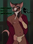 anthro brown_body clothed clothing hi_res holding_clothing holding_object holding_underwear kinktober kinktober_2024 looking_at_viewer male mammal master_splinter murid murine partially_clothed rat red_eyes robe robe_only rodent rucho simple_background solo teenage_mutant_ninja_turtles underwear