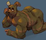 all_fours anthro biceps breasts butt machine male male/male overweight scar solo srapolowo five_nights_at_freddy's five_nights_at_freddy's_3 scottgames springtrap_(fnaf) animatronic lagomorph leporid mammal rabbit robot hi_res