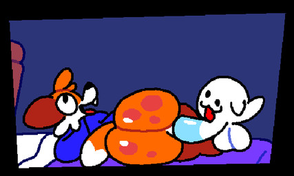 anal anal_penetration anthro anthro_penetrated balls bed big_balls big_butt big_penis blue_clothing blue_hoodie blue_topwear bouncing_balls butt clothed clothed_anthro clothed_male clothing duo erection floating_head_creature furniture genitals hoodie inside male male/male male_anthro male_penetrated male_penetrating male_penetrating_male penetration penile penile_penetration penis penis_in_ass sex small_but_hung tongue tongue_out topwear superiorfox mario_bros nintendo soups_(superiorfox) boo_(mario) canid canine fox ghost mammal spirit 2021 5:3 animated digital_media_(artwork)