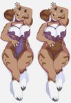 anthro areola big_breasts breasts clothing dakimakura eyebrows female genitals gynomorph horn huge_breasts intersex lingerie looking_at_viewer lying nipples on_back penis purple_eyes purple_penis pussy solo thick_thighs juzztie sally_hazel bird_dog bovid canid canine canis caprine cocker_spaniel domestic_dog goat hunting_dog mammal spaniel 2022 dakimakura_design digital_media_(artwork) hi_res