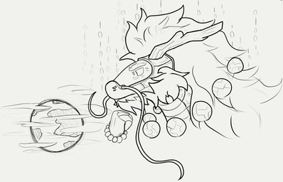 anthro barbel_(anatomy) beard binary_code bracelet cloud eyebrows facial_hair fist flesh_whiskers horn jewelry machine male mane necklace planet pupils slit_pupils solo tendrils dreamcatcher_(artist) mythology oneiros_(komuros) android dragon eastern_dragon mythological_creature mythological_scalie robot scalie synth_(vader-san) 2023 black_and_white digital_drawing_(artwork) digital_media_(artwork) headshot_portrait monochrome portrait sketch