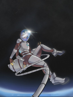 3_fingers 4_arms 4_fingers antennae_(anatomy) anthro arthropod_abdomen blue_eyes clothing eye_patch eyewear female fingers floating headgear headwear lens_flare missing_eye multi_arm multi_limb simple_background solo space spacesuit translucent translucent_clothing translucent_headwear white_body white_clothing spl4ts space_station_13 eris_voltia-softcoat arthropod insect lepidopteran moth hi_res