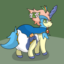 clean_diaper clothed clothing diaper feral flower_accessory hooves horn male pokefied smile solo tail wearing_diaper merrit_(artist) fire_emblem fire_emblem_engage nintendo pokemon alfred_(fire_emblem) equid equine generation_5_pokemon horse keldeo keldeo_(resolute_form) legendary_pokemon mammal pokemon_(species) 1:1 absurd_res hi_res