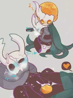 andromorph black_body black_eyes blue_penis blush bodily_fluids butt cloak cloak_only clothing crying cum cum_inside cum_on_face duo ejaculation forced from_front_position genital_fluids genitals glowing glowing_eyes glowing_genitalia glowing_penis green_cloak green_clothing grey_cloak grey_clothing heart_symbol holding_another intersex lying male male/male male_on_bottom male_penetrated male_penetrating male_penetrating_male missionary_position on_back on_bottom orange_eyes orange_penis penetration penile penile_penetration penis pose rape sex sweat tears text tremble_spikes vaginal vaginal_penetration chacodoodle hollow_knight_(franchise) team_cherry broken_vessel_(hollow_knight) the_knight_(hollow_knight) arthropod infected_(species) vessel_(species)