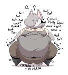 4_fingers anthro belly big_belly big_breasts bloated bodily_noises boots breasts breath burping churn clothed clothed_anthro clothed_female clothing dialogue digestion_noises ellipsis eye_through_hair fat_face feet female female_anthro fingers footwear fur grey_body grey_fur hair hair_over_eye huge_belly interjection legwear mask morbidly_obese morbidly_obese_anthro morbidly_obese_female obese obese_anthro obese_female onomatopoeia overweight overweight_anthro overweight_female panting pointy_ears prick_ears puffed_cheeks rumbling_stomach shoes small_feet solo sound_effects stuttering talking_with_viewer text thick_thighs thigh_boots thigh_highs tight_clothing translucent translucent_hair vowelless vowelless_sound_effect vowelless_vocalization wearing_mask weight_gain wide_hipped_anthro wide_hipped_female maddeku gata_the_future_russian_kitty gata_preobrazhenskaya domestic_cat felid feline felis mammal russian_blue 2025 aliasing colored digital_media_(artwork) shaded