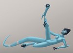 2022 2_toes 3_fingers absurd_res alien alien_humanoid areola ben_10 biped blue_body blue_skin breasts cartoon_network claws digital_media_(artwork) digitigrade facial_markings fan_character feet female fingers genitals head_markings hi_res holding_leg holding_leg_up humanoid kineceleran lumen_fox mammal markings mostly_nude navel nipples no_irises no_pupils nude open_mouth pussy signature simple_background smile solo teeth text toes tongue white_eyes x-s_(lumen_fox)