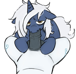 animal_genitalia animal_penis blue_body blue_fur bodily_fluids duo equine_genitalia equine_penis feral first_person_view fur genitals hair heart_eyes heart_symbol male male/male needle_twist oral oral_penetration penetration penis saliva saliva_on_penis white_hair noxglyph hasbro my_little_pony fan_character equid equine horse mammal pony digital_drawing_(artwork) digital_media_(artwork)