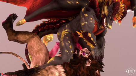 anal anal_penetration animal_genitalia animal_penis anthro anthro_on_anthro anthro_penetrated anthro_penetrating anthro_penetrating_anthro anus balls blush bodily_fluids claws digitigrade duo erection fangs fellatio foreskin genital_fluids genitals glowing horn humanoid_genitalia humanoid_penis interspecies knot loud_background_music male male/male male_penetrated male_penetrating male_penetrating_male mane mohawk muscular muscular_anthro muscular_male music nipples nude oral oral_only oral_penetration partially_retracted_foreskin penetration penile penile_penetration penis penis_in_mouth plantigrade precum precum_string scales sex smile tail tail_fetish tail_in_ass tail_insertion tail_play tail_sex teeth vein veiny_penis wings kreic mythology dragon felid lion mammal mythological_creature mythological_scalie pantherine scalie 16:9 2018 3d_(artwork) animated digital_media_(artwork) hi_res short_playtime sound turntable_(animation) video widescreen
