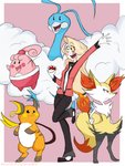 3:4 altaria ambiguous_gender anthro black_body black_fur blonde_hair blue_body blush braixen charlie_morningstar clothed clothing crossover demon drawmeaponynamedbob fangs female feral fire fluffy fluffy_tail fur generation_1_pokemon generation_3_pokemon generation_4_pokemon generation_6_pokemon group hair happiny hazbin_hotel holding_object humanoid multicolored_body multicolored_fur nintendo open_mouth open_smile orange_body orange_fur pink_body pink_fur pokeball pokemon pokemon_(species) raichu red_body red_fur simple_background smile tail teeth tongue yellow_body yellow_fur