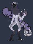 anthro casual_nudity claws feathers female neck_tuft solo tall tuft monday_(me0wme0wman) v0s monster absurd_res hi_res