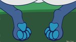 anthro blue_feet blue_markings blue_pawpads butt feet foot_fetish herm intersex markings pawpads paws tail tail_motion tailwag wrinkled_feet wrinkles enroshiva animated loop