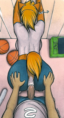against_surface against_wall anal anal_penetration anthro ball bent_over big_breasts big_butt blonde_hair breasts butt clothed clothing duo erection female female_penetrated first_person_view from_behind_position genitals hair hand_on_butt heart_symbol huge_butt locker locker_room male male/female male_penetrating male_penetrating_female male_pov penetrating_pov penetration penile penis raised_tail sex short_hair tail meesh clarissa_(meesh) canid canine felid mammal 2008 digital_media_(artwork) marker_(artwork) mixed_media painting_(artwork) traditional_media_(artwork) watercolor_(artwork)