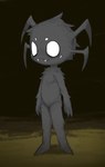 ambiguous_gender black_body black_fur fangs fingers fur solo spider_fangs teeth white_eyes young young_ambiguous pwslz don't_starve klei_entertainment webber animal_humanoid arachnid arachnid_humanoid arthropod arthropod_humanoid humanoid spider spider_humanoid absurd_res hi_res