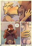 anthro apollo_(dirtypaws) ball_fondling balls bear big_penis bird_dog black_lips blonde_hair blush bodily_fluids body_hair brown_bear brown_body brown_fur butt butt_grab canid canine canis chest_hair clothing colored colors_(dirtypaws) comic dialogue digital_media_(artwork) domestic_dog duo english_text erection fellatio fondling foreskin fur genital_fluids genital_focus genitals hair hand_on_butt hi_res huge_penis humanoid_genitalia humanoid_penis hunting_dog labrador licking lips locker_room male male/male mammal masturbating_while_penetrated masturbation muscular muscular_male nude nude_male oral panel_skew penetration penile penile_masturbation penis penis_focus penis_squish precum pubes public public_erection public_nudity public_oral pushing_in retracted_foreskin retracting_foreskin retriever semi_public sex shaking_balls shower speech_bubble squish sweat sweatdrop tan_body tan_fur text theo_young tongue tongue_out undressed url ursine vein veiny_penis wet