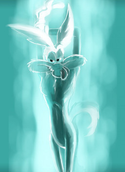 4_fingers anthro athletic bathing belly biped black_eyes black_nose casual_nudity chest_tuft collarbone curling_tail curvy_figure featureless_crotch feet fingers grinning_at_viewer half-closed_eyes humanoid_feet male narrowed_eyes natural nude paws pecs plantigrade pose raised_arms ribs shower showering skinny smile smiling_at_viewer smirk smirking_at_viewer smug smug_expression smug_eyes smug_face solo standing tail tuft waterfall waterfall_shower wide_hips stevethedragon looney_tunes warner_brothers wile_e._coyote canid canine canis coyote mammal 2010 digital_drawing_(artwork) digital_media_(artwork) digital_painting_(artwork) hi_res painting_(artwork) pinup shaded