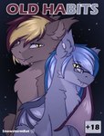 absurd_res arden_heatwave bat_pony brother_(lore) brothers_(lore) candy dessert duo ear_piercing ear_ring embrace equid equine eyewear fangs feral fluffy food glasses hasbro hi_res horse hug lollipop male mammal midnight_snowstorm my_little_pony piercing ring_piercing sibling_(lore) smile snowstormbat teeth