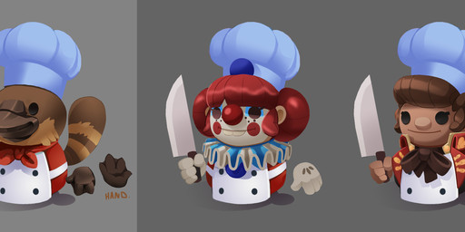 4_fingers anthro apron bangs beak beak_closed black_eyes blue_clothing blue_hat blue_headwear bow_tie brown_beak brown_bow_tie brown_hair brown_stripes brown_tail buckteeth button_(fastener) chef_hat closed_smile clothed clothed_anthro clothed_female clothed_human clothed_male clothing clown clown_collar clown_makeup coat dot_eyes eyelashes female female_human fingers floating_hands fur gloves grey_background group hair handwear hat headgear headwear holding_knife holding_object kerchief knife legless light male male_anthro markings mouth_closed multicolored_body multicolored_fur neckerchief neckwear odango ponytail red_clothing red_coat red_hair red_kerchief red_neckerchief red_nose red_shirt red_topwear right-handed shirt silhouette simple_background simple_eyes smile striped_markings striped_tail stripes tail tail_markings tan_body tan_skin teeth text topwear trio two_tone_body two_tone_fur white_apron white_body white_clothing white_gloves white_handwear luke_viljoen overcooked_(series) clown_(overcooked) platypus_(overcooked) tamer_(overcooked) human mammal monotreme platypus 2021 absurd_res adobe_photoshop_(artwork) colored concept_art digital_drawing_(artwork) digital_media_(artwork) english_description english_text hi_res lighting official_art shaded