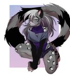 anthro clothed clothing fingers fur geometric_background hair kneeling looking_at_viewer male male_anthro simple_background solo tail topwear whiskers litchi666 american_opossum felid hybrid mammal marsupial pantherine snow_leopard virginia_opossum digital_media_(artwork) hi_res