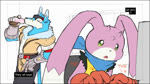 angry anthro blue_body blue_fur canned_drink dialogue drinking duo fur horn humor long_ears male purple_body purple_fur text typing dahecksajerry bandai_namco digimon stargate canid canine canis digimon_(species) lagomorph leporid machgaogamon mammal rabbit turuiemon weregarurumon wolf 16:9 2022 2d_animation animated digital_media_(artwork) english_text short_playtime sound voice_acted webm widescreen