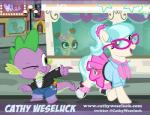 accessory blue_hair bow_(feature) bow_accessory bow_ribbon clothing eyewear female gem glasses green_eyes group hair hair_accessory hair_bow hair_ribbon jacket male multicolored_hair one_eye_closed outside ribbons scarf tail text topwear two_tone_hair voice_actor_joke wink pixelkitties friendship_is_magic hasbro littlest_pet_shop littlest_pet_shop_(2012) my_little_pony mythology buttercream_sundae coco_pommel_(mlp) mayor_mare_(mlp) spike_(mlp) dragon earth_pony equid equine horse lagomorph leporid mammal mythological_creature mythological_scalie pony rabbit scalie 2014 crossover url