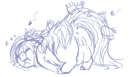 anus ass_up bodily_fluids crotch_breasts dirty drooling eyes_closed fangs female female_feral feral fur genitals hair hooves plant quadruped saliva simple_background sleeping solo sound_effects tail teeth text vowelless vowelless_sound_effect vulva white_background young young_female young_feral zzz bloodandroses fluffy_pony ambient_arthropod ambient_fly ambient_insect elemental_creature flora_fauna fluffy_pony_(species) mammal 2025 digital_media_(artwork) english_description